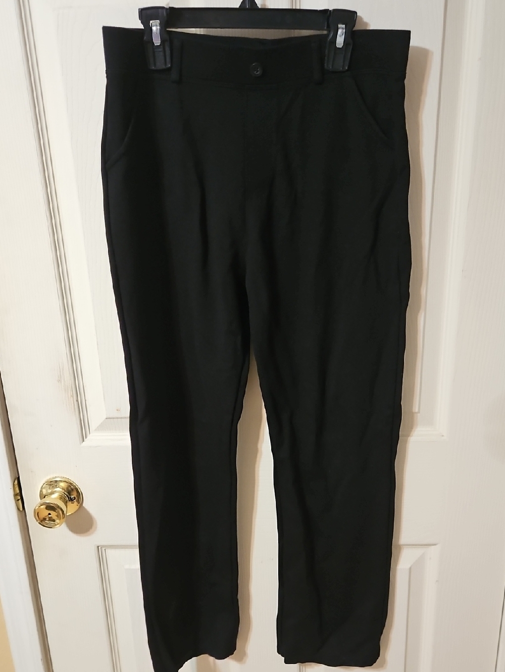 Womens BlackDress Pants - Straight Leg